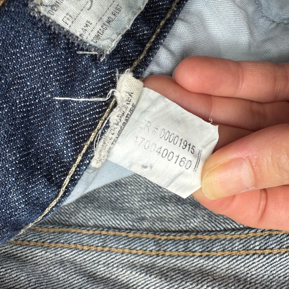 Denim & Supply Ralph Lauren Jeans Men 34x32 Blue Straight Fit Distressed Denim - Picture 4 of 13